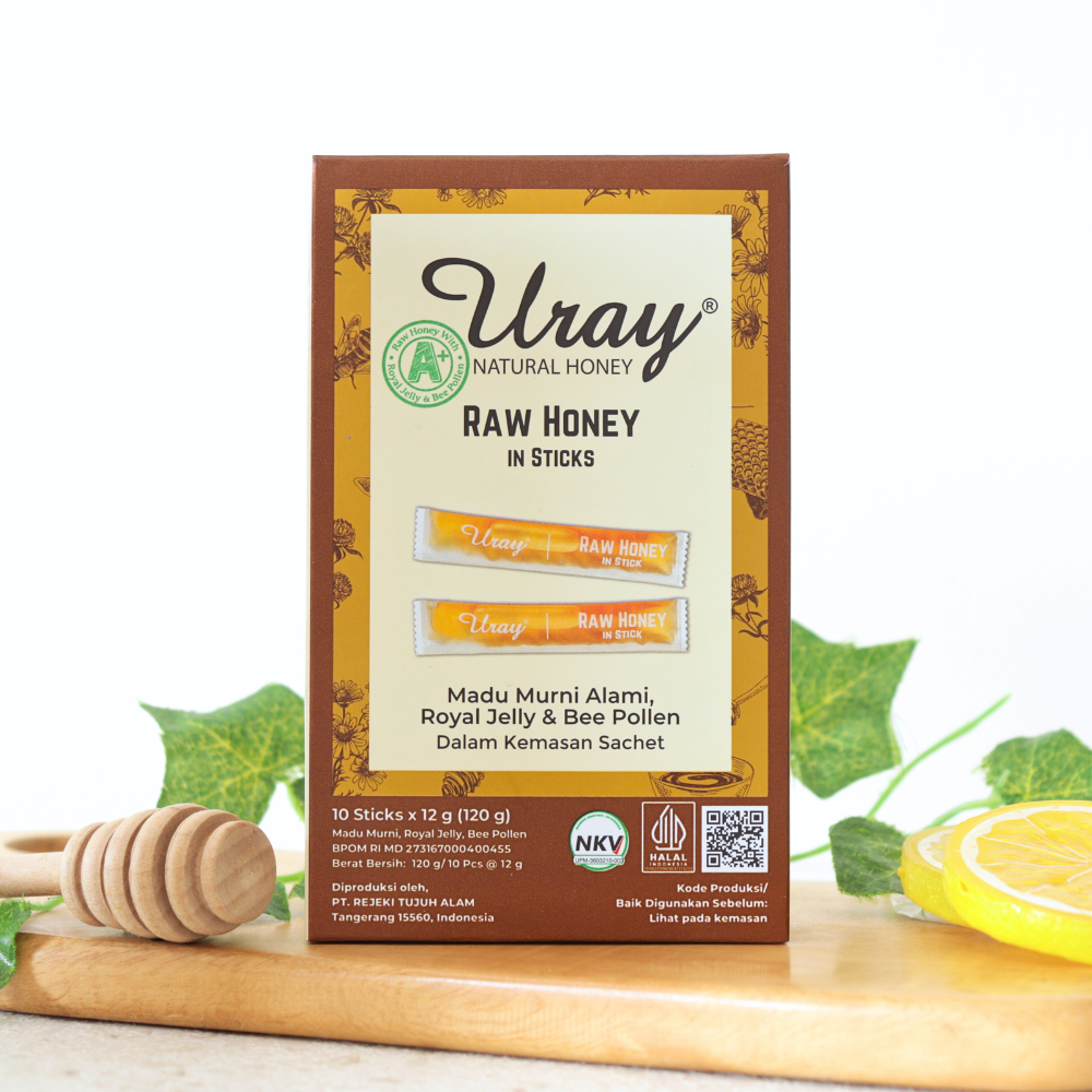 

120g URAY Honey Stick Madu Sachet x10 - REJEKI TUJUH ALAM