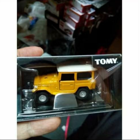 tomica limited 0075 Toyota land cruiser fj40 kuning yellow putih ban karet TL segel langka TLC bkn R