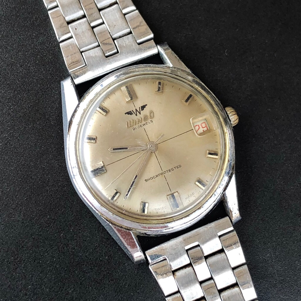 ARLOJI PRIA WINGO SWISS VINTAGE WATCH | JAMTANGAN VINTAGE | JAMTANGAN PRIA KUNO