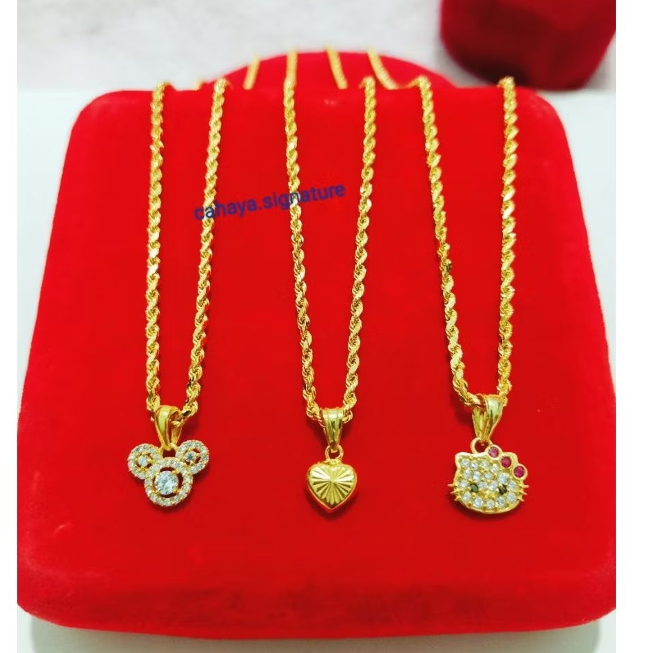 KALUNG ANAK LIONTIN PERAK 925 ASLI