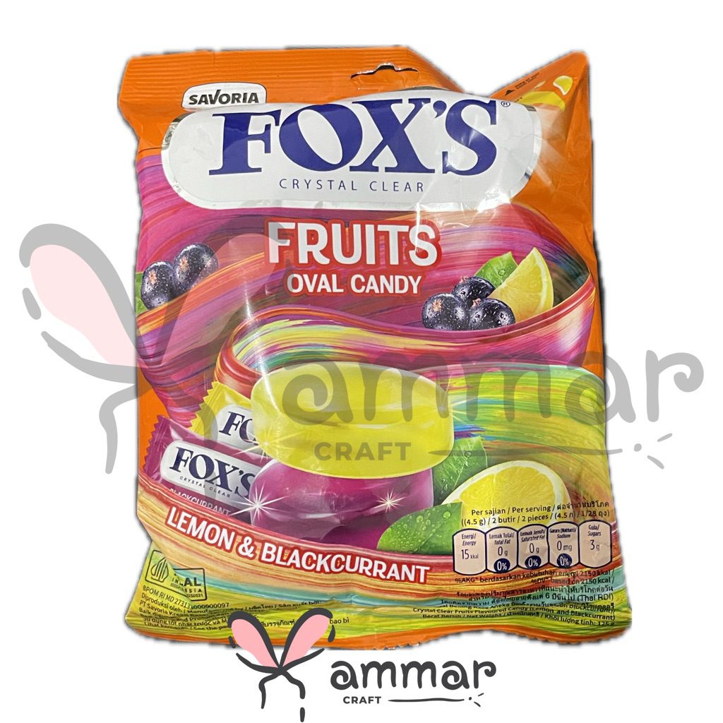 

Permen Fox’s fruits oval candy 125g