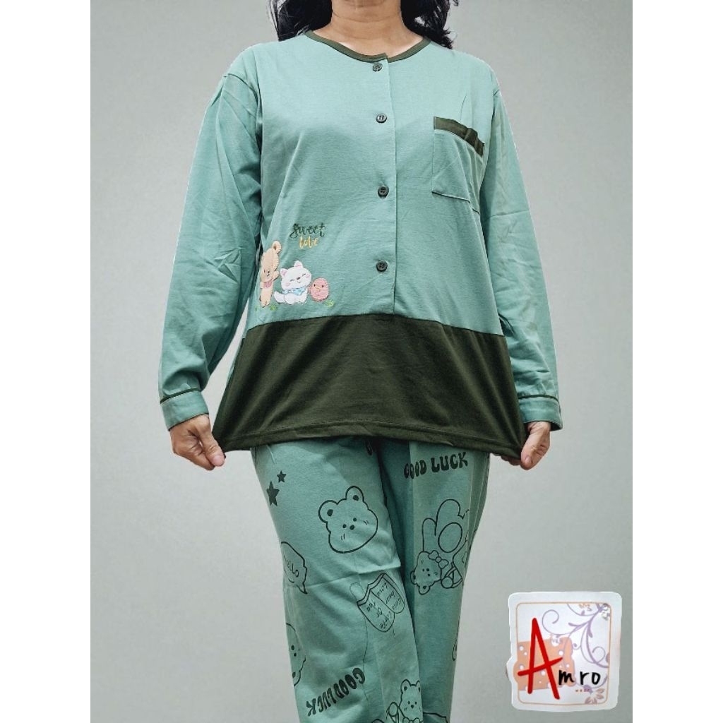 Babydoll (Setelan) Celana Panjang Lengan Panjang Amro