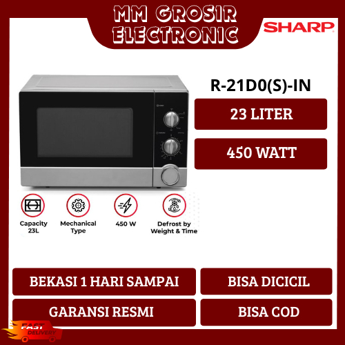 SHARP MICROWAVE OVEN 23 LITER R-21D0(S)-IN R21D0(S)IN R-21D0(S)IN BEKASI MURAH GARANSI RESMI