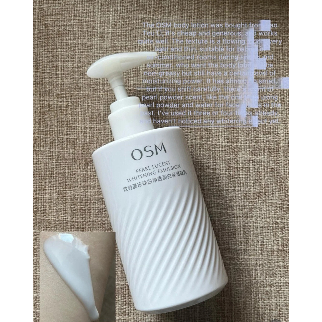 [PREORDER – OSM] Pearl Lucent Whitening Emulsion 200ml – Emulsi Pencerah & Pelembap