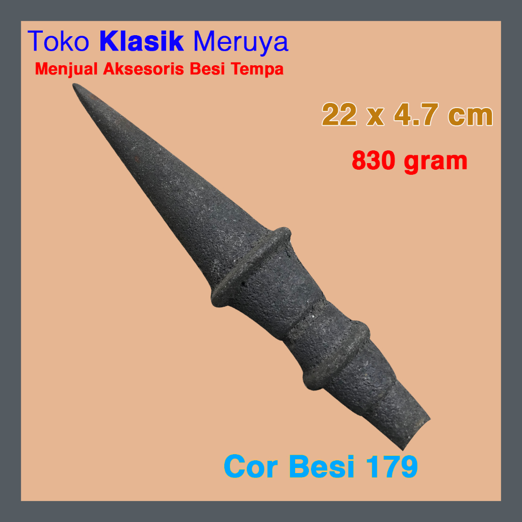 Tombak cor besi 179