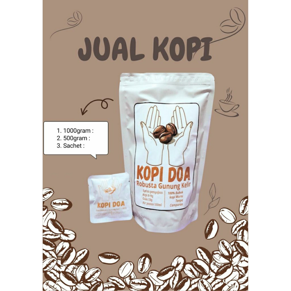 

Kopi DOA Kemasan 1kg