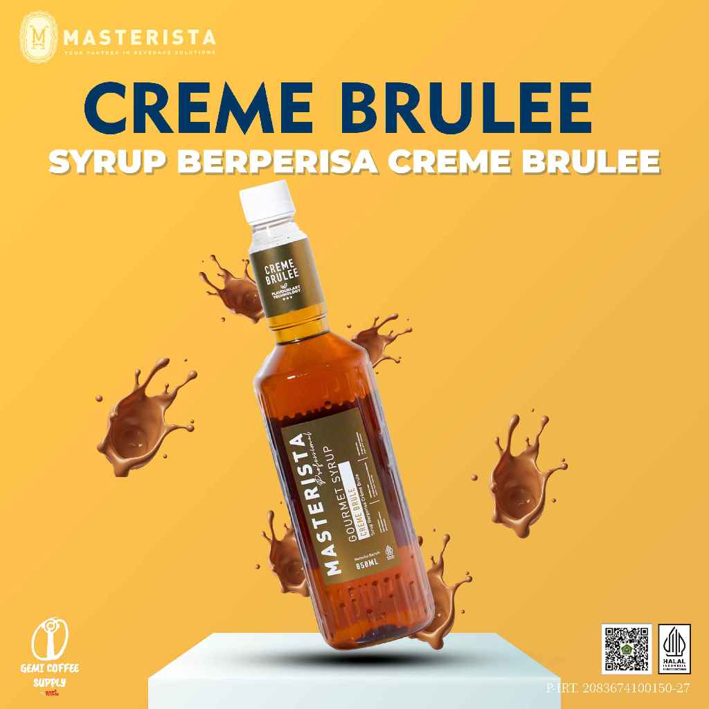 

Masterista Flavour Syrup - Creme Brulee 850ml