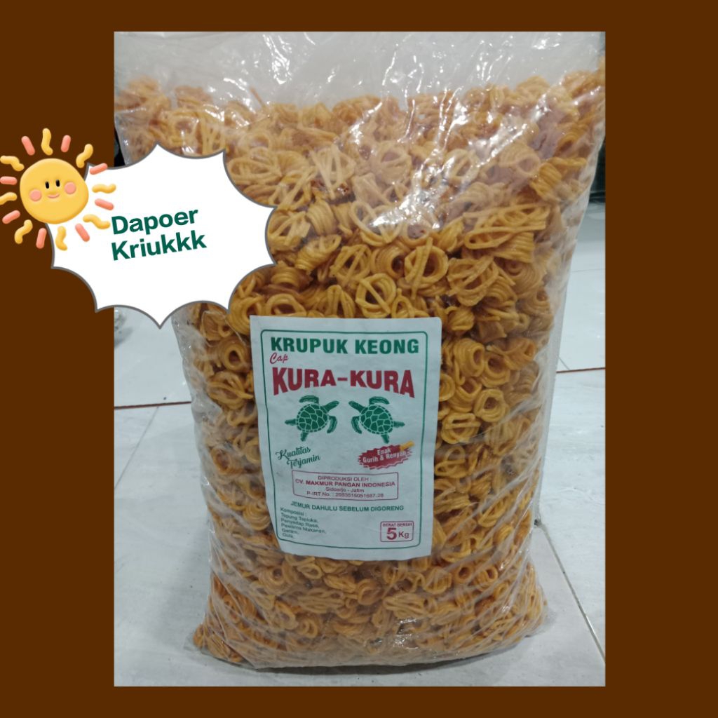 

Kerupuk keong mentah