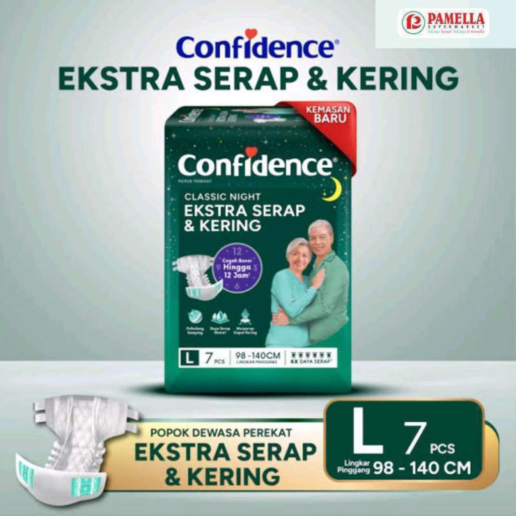 Eceran Pampers Dewasa Confidence Classic Night L7 Eceran