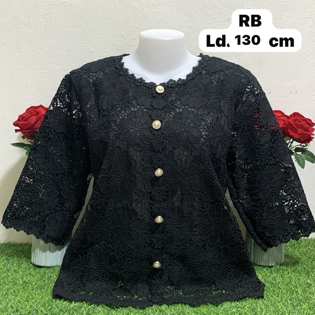 Blus Brokat bangkok  terbaru by may shop edisi jumbo