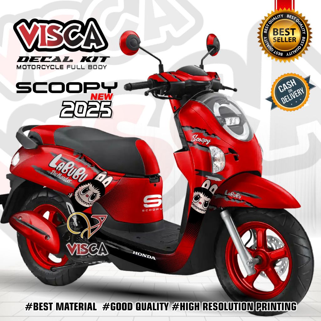 Decal Scoopy Full Body 2025 Stiker Scoopy Lagi Viral 2025 Decal Scoopy Full Body 2025 Striping Scoop