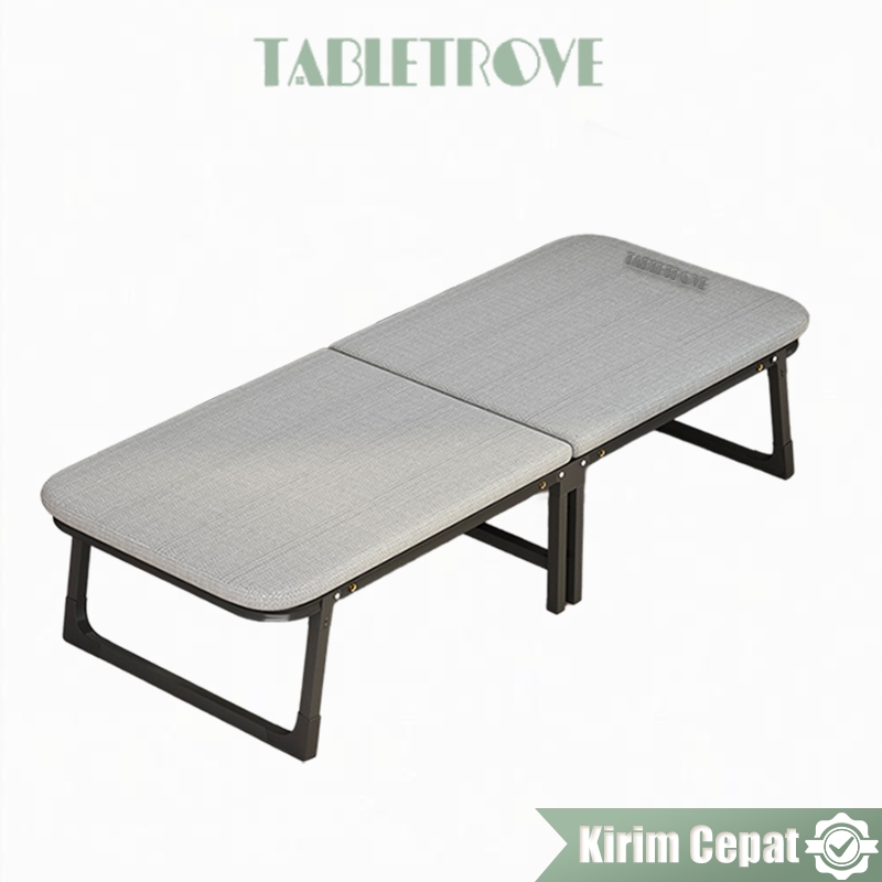 TABLETROVE Kursi Malas Tempat Tidur Lipat Folding Bed Ranjang Lipat Kursi Lipat Dengan Roda
