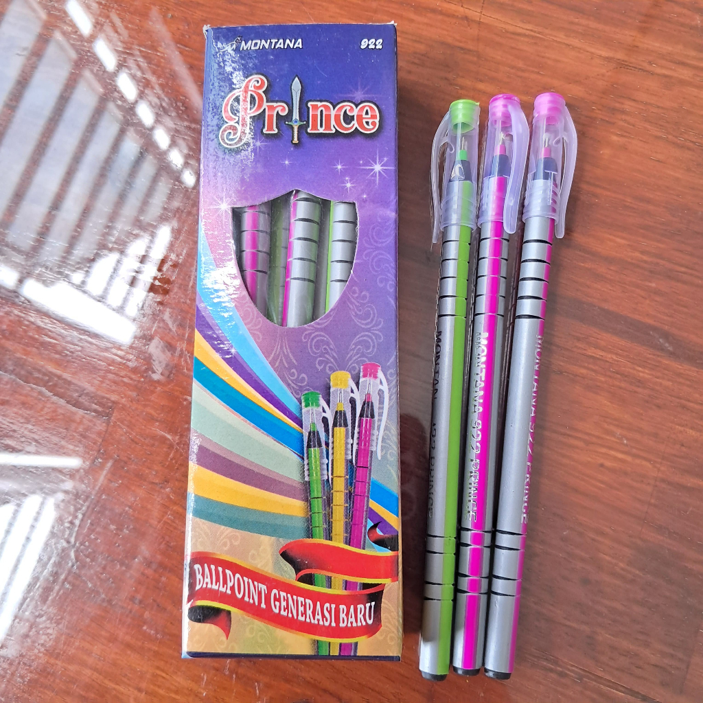 

1 Kotak isi 12 Pcs Pulpen MONTANA PRINCE