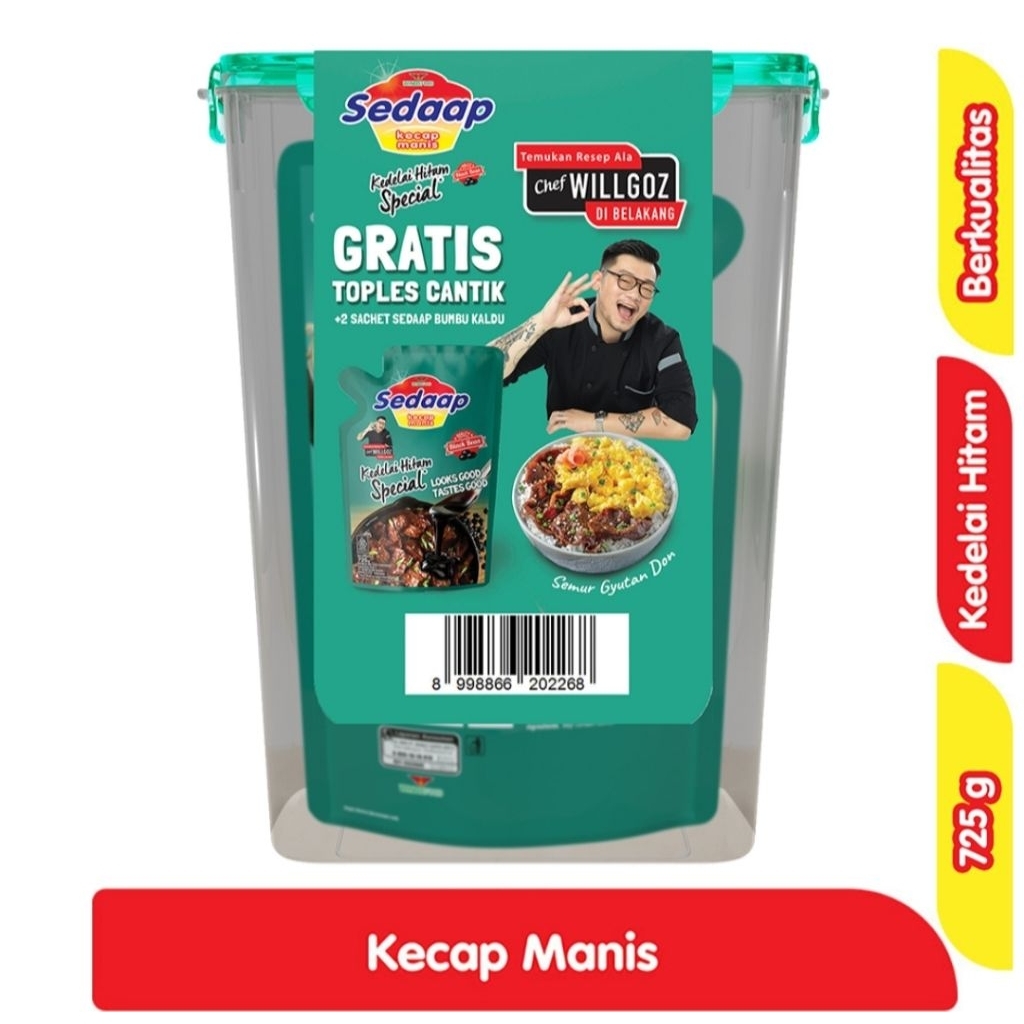 

Sedaap Kecap Manis Kedelai Hitam Spesial refill 725g