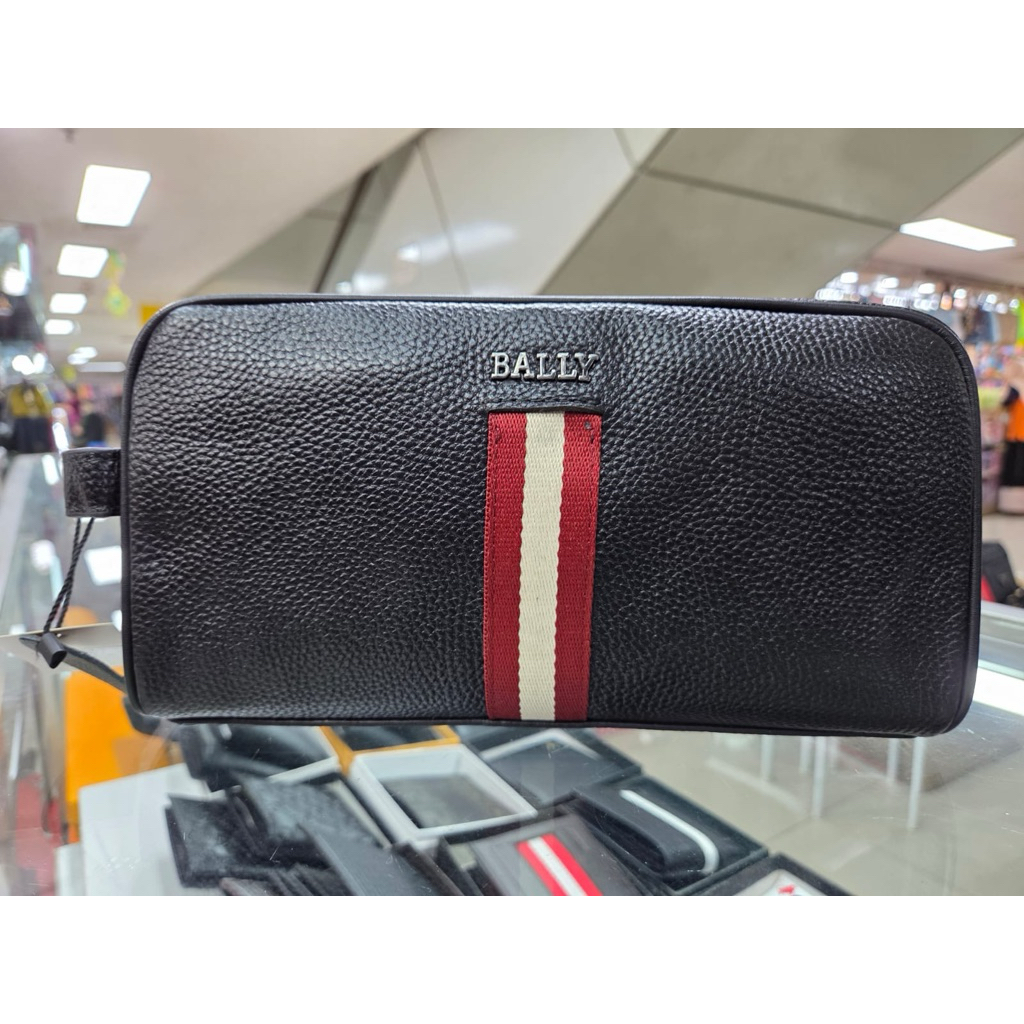 pouch bally kulit asli handbag pria