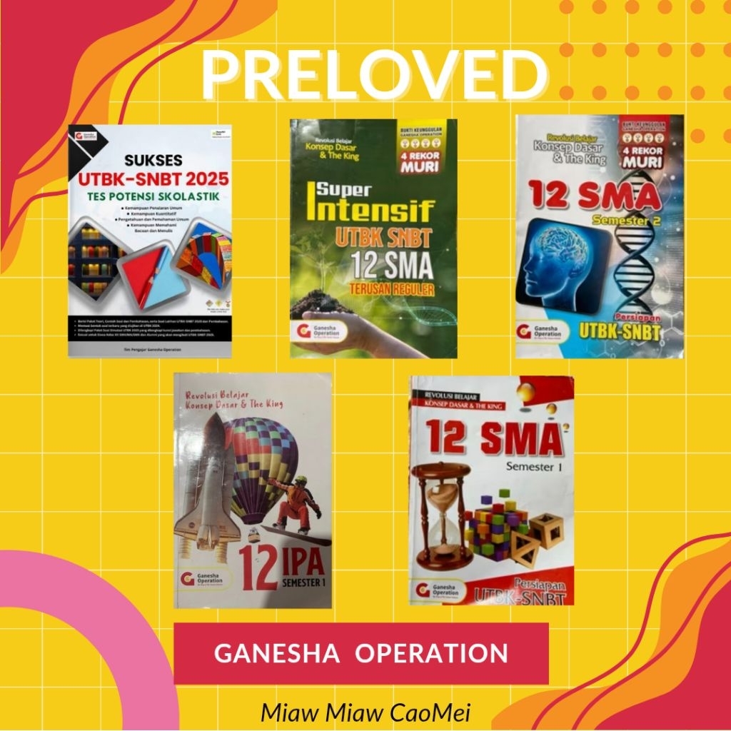 [PRELOVED] Buku Bimbel Ganesha Operation | UTBK-SNBT