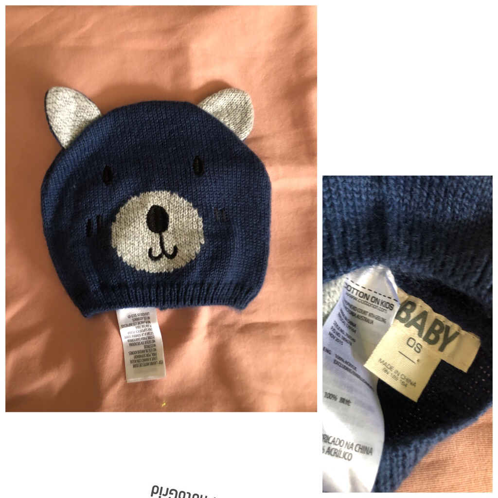 topi rajut cotton on baby