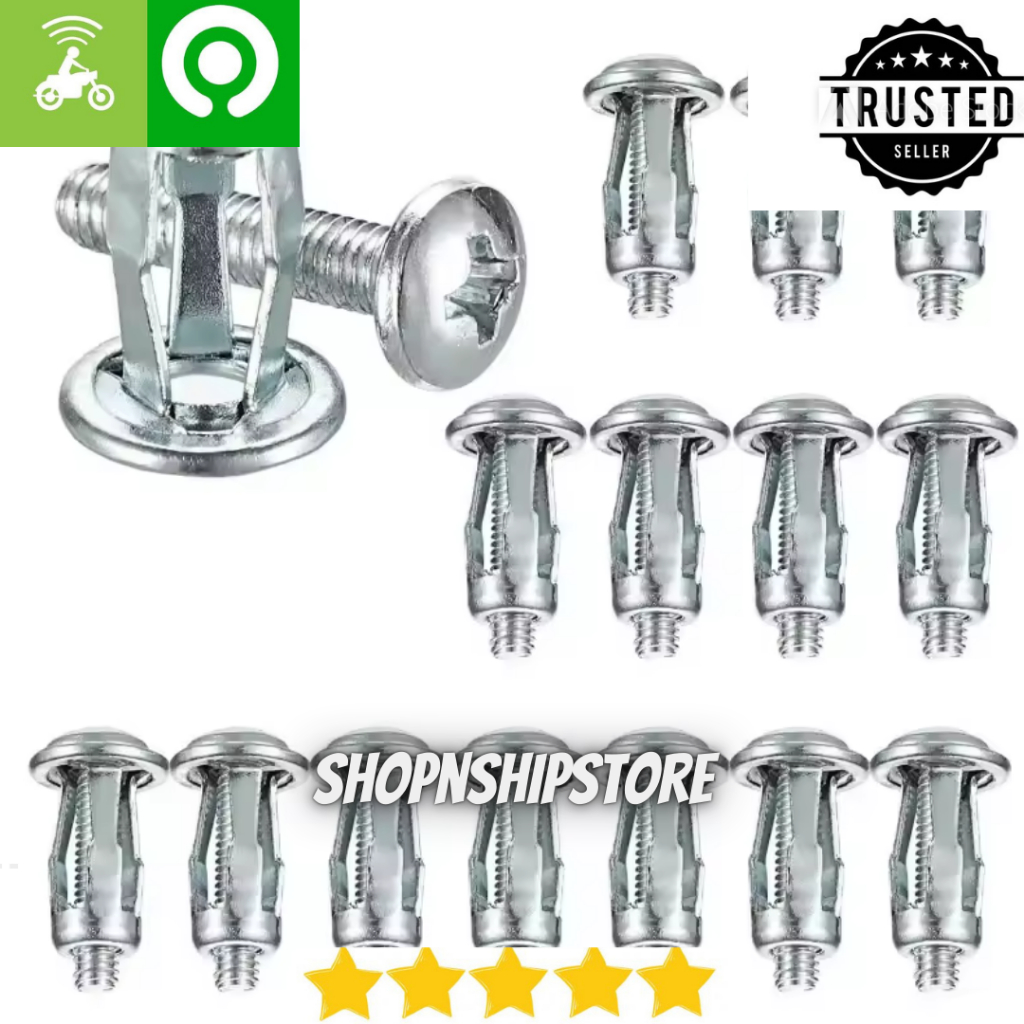 1 pcs rivet plate metal mur baut sekrup fisher, rivet nut, petal bolt, m4 m5 m6 m8