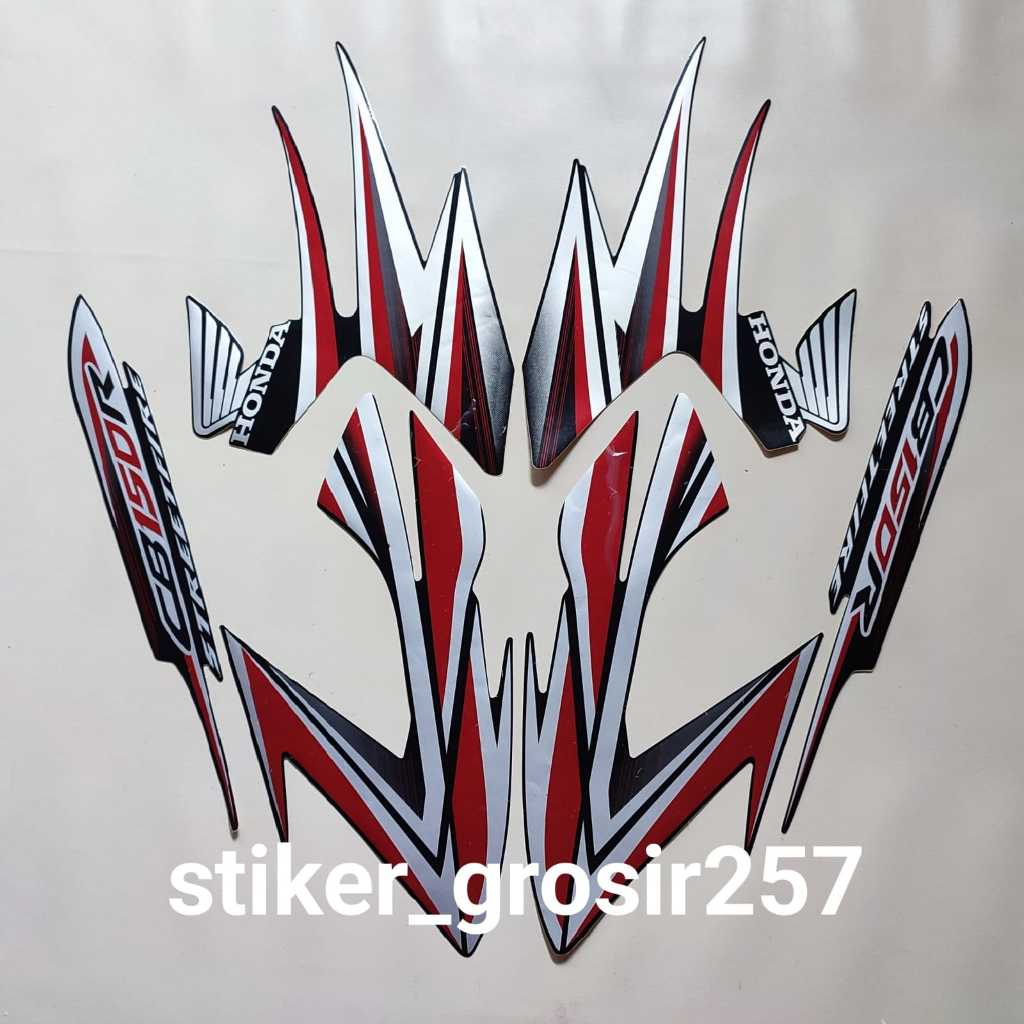 STIKER STRIPING LIS BODY MOTOR HONDA CB150R CB 150 R 2013 HITAM