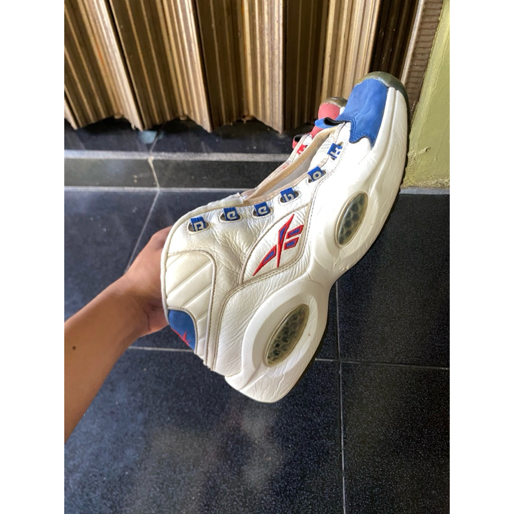 Reebok Question Mid Double Cross Blue/Red