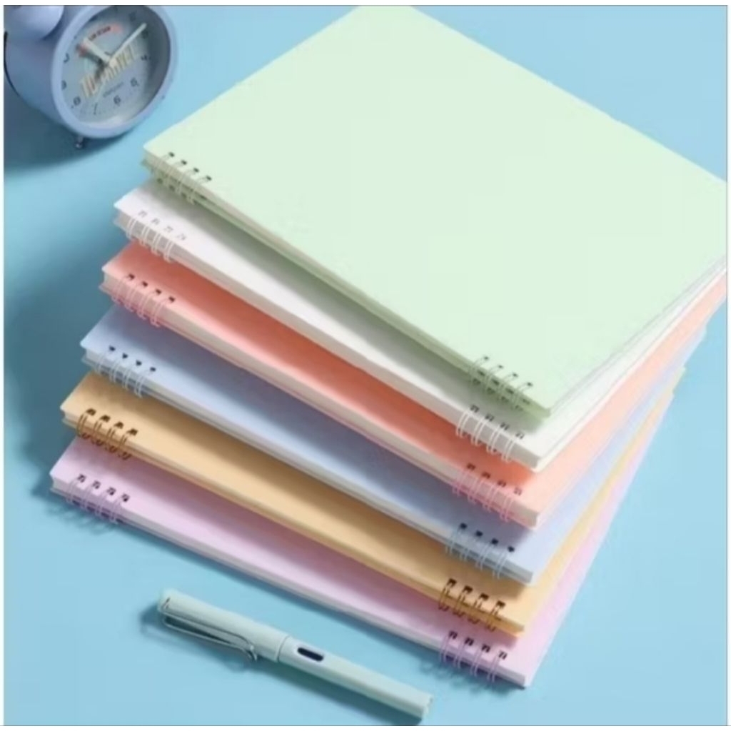 Notebook Set A5 Buku Diary Aesthetic Pastel