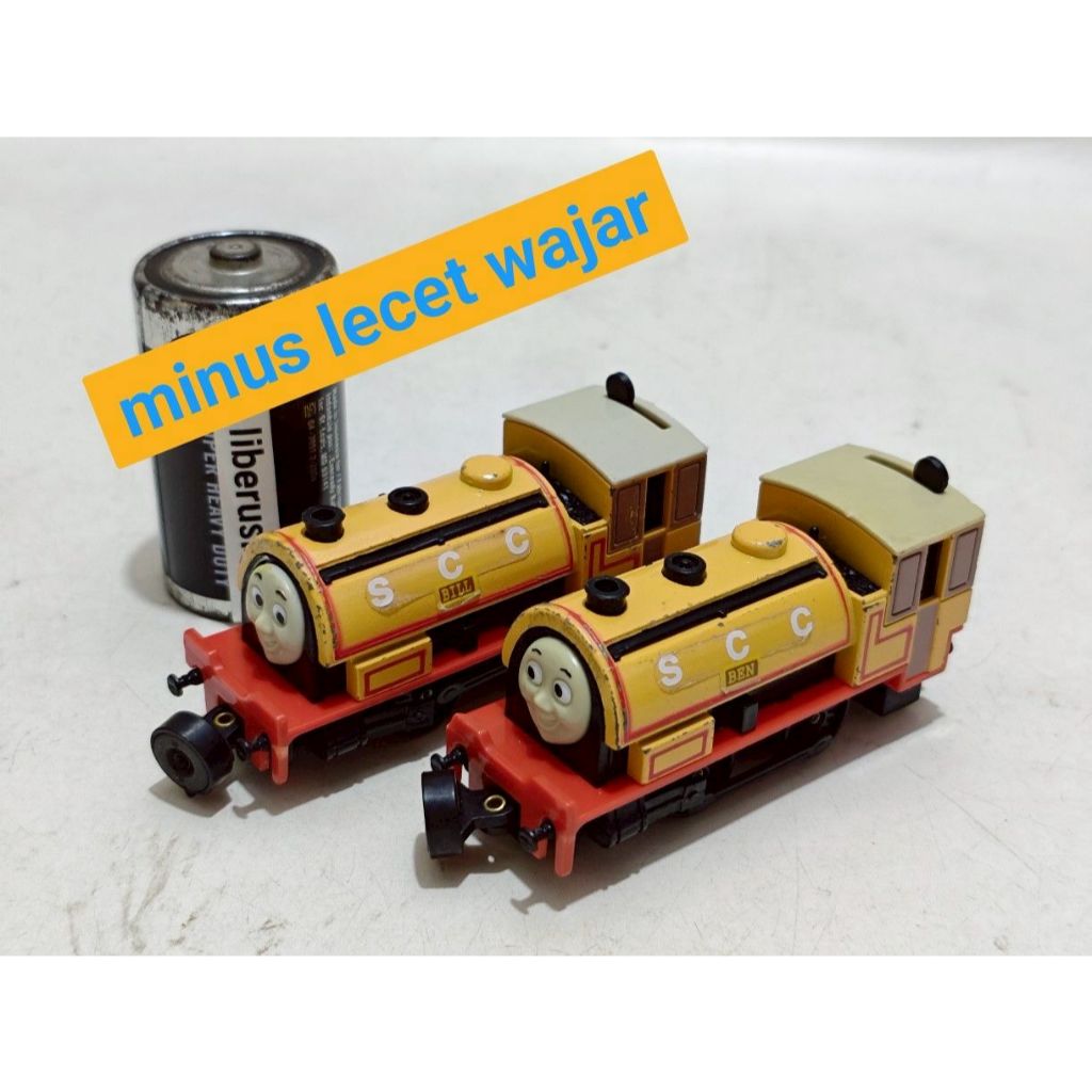 Rare vintage bandai diecast Thomas & friends ben bill plarail shinkansen train miniature character m
