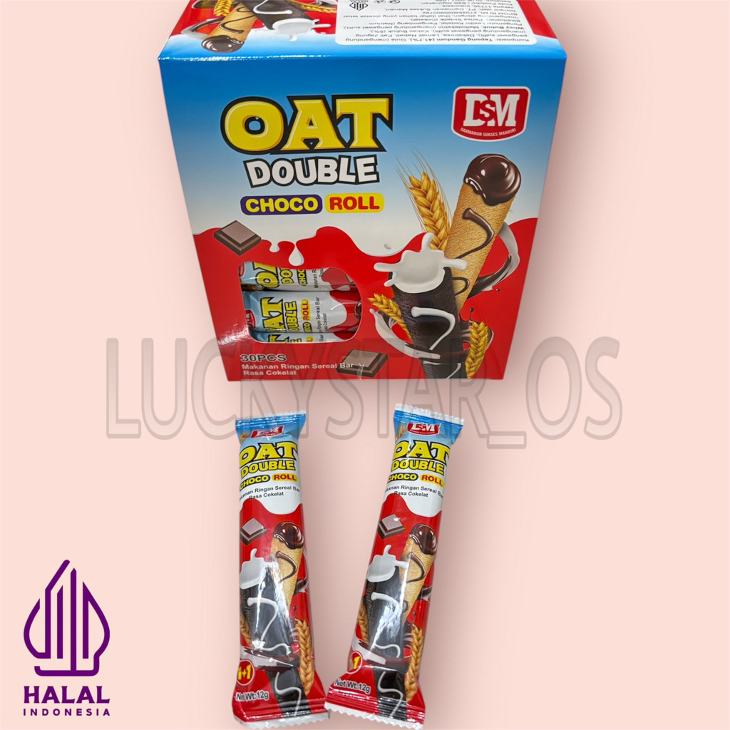 

DSM OAT DOUBLE CHOCO ROLL ISI 30PCS @12GR