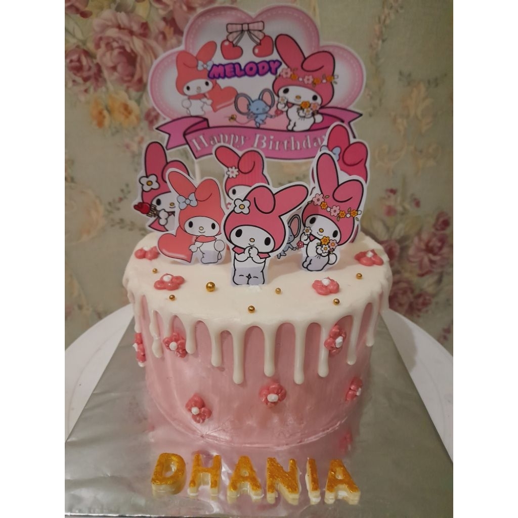 

KUE ULANGTAHUN MY MELODY | KUE TART | KUE KARAKTER