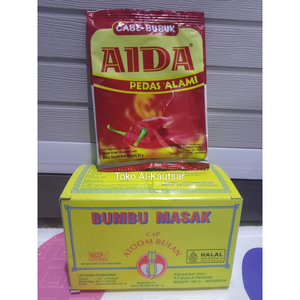 

PROMO ( PAKET ) ATOM BULAN 1BOK (20bks) dan AIDA 25 gr 1PCS