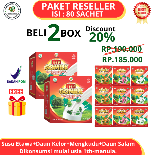 

Susu Kambing Etawa Sachet Gomilk – Plus Herbal Kelor Mengkudu Daun Salam – Untuk Anak & Lansia