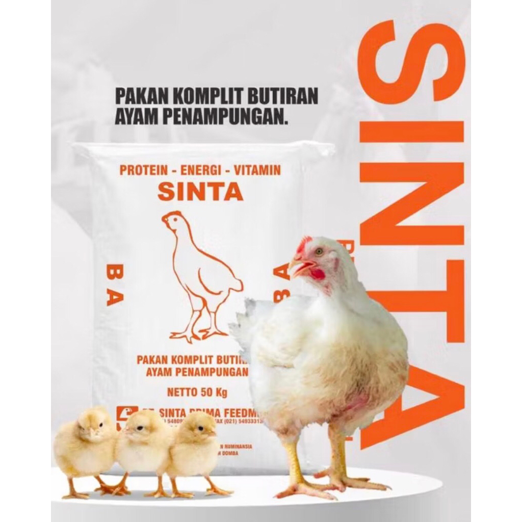 pur pakan ayam sinta BA 50kg buras pakan ayam buras BA