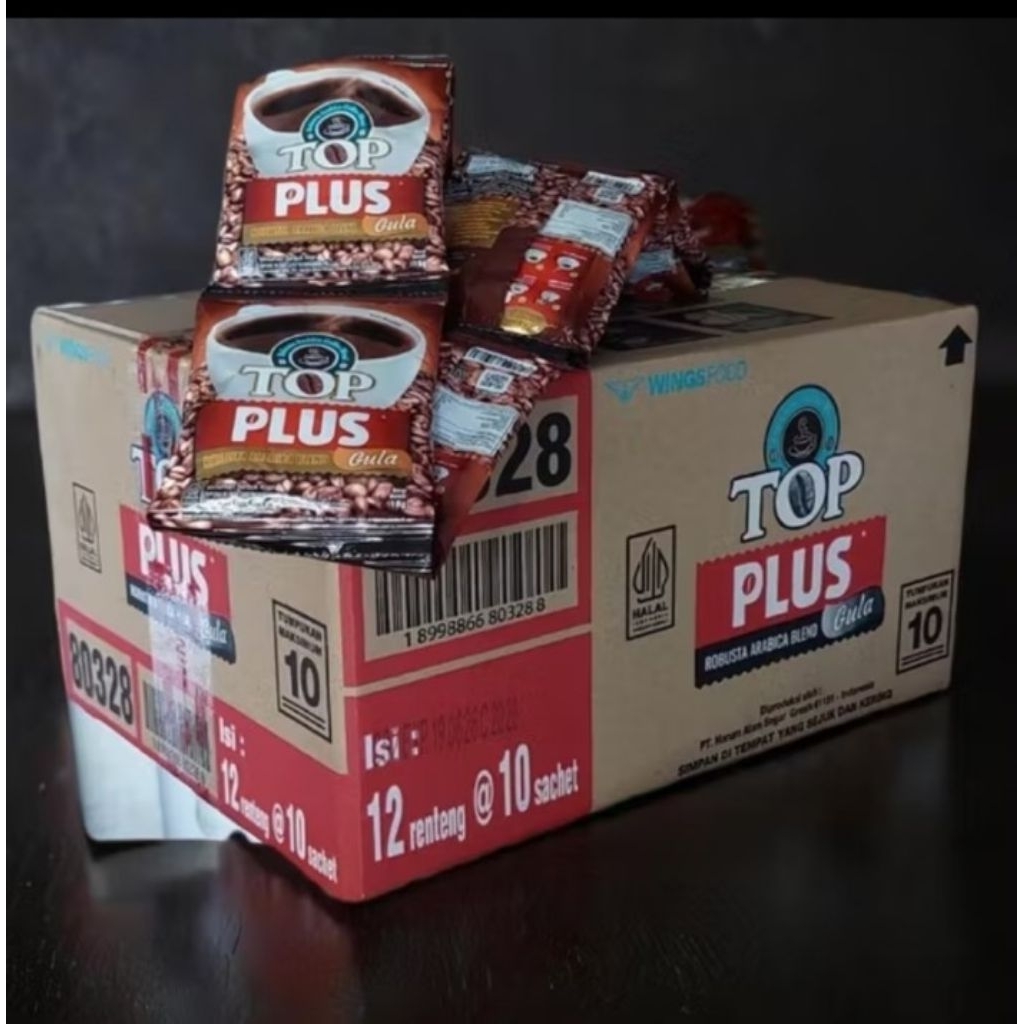 

KOPI TOP PLUS 1 RENTENG 10 SACHET
