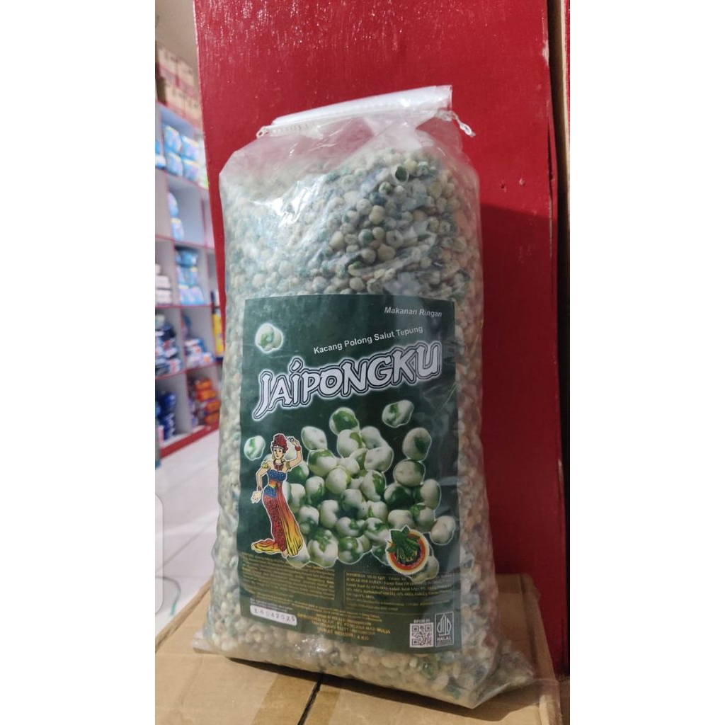 

1 ball 4 kg kacang polong salut tepung grosir Snack/makanan ringan kiloan murah bandung