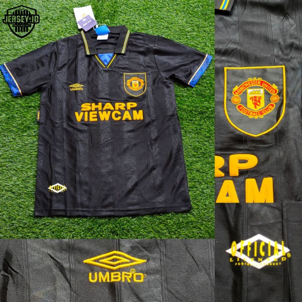 Jersey Retro Vintage Manchester United Away 1993-1994 Grade Ori