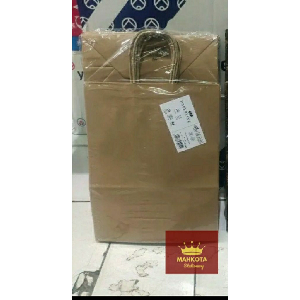 

Paper Bag Coklat PAPERLINE 20 pcs/Paper Bag Souvenir uk S.M.L Per pack 20 pcs