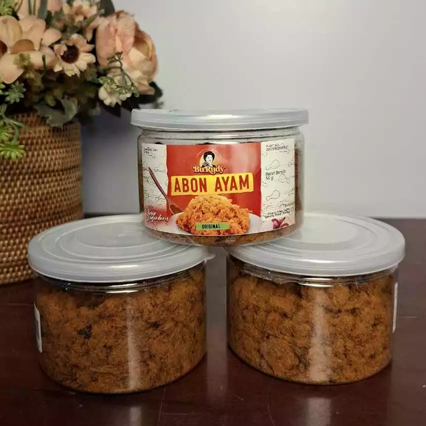 

Abon Ayam Premium Bu Rudy 50gr Dengan Cita Rasa Gurih, Renyah, Cocok Untuk Lauk Nasi Hangat