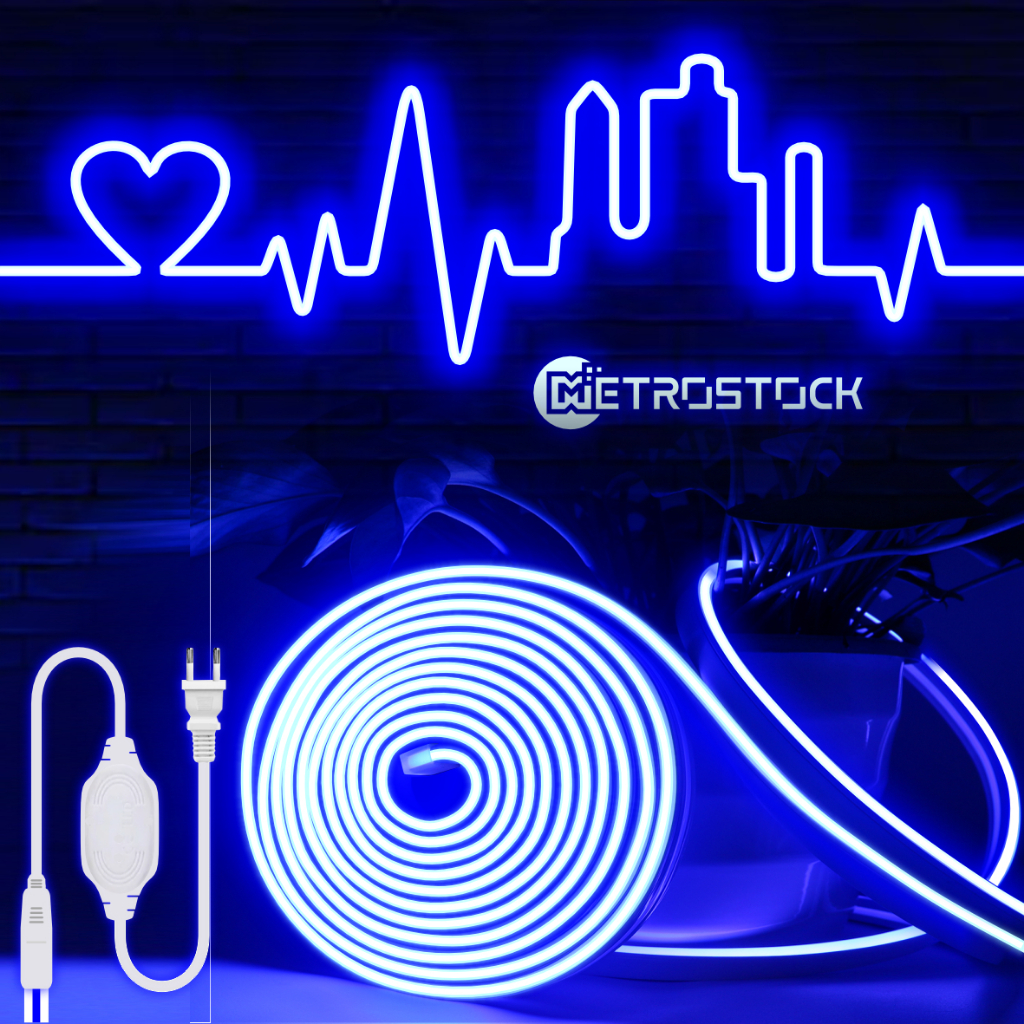 Lampu LED neon flex aesthetic hias dekorasi backlight tempel dinding custom tulisan logo branding de