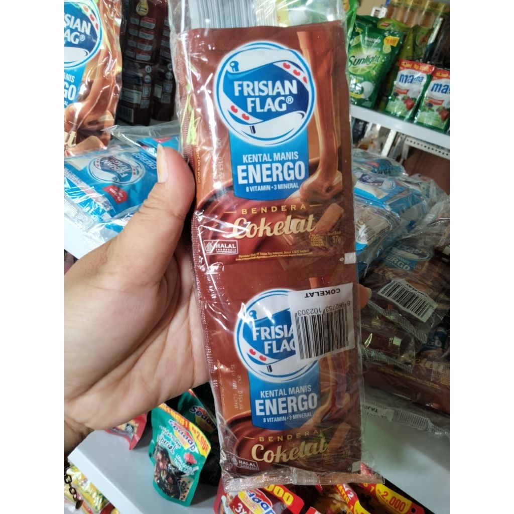 

Susu Kental Manis Frisian Coklat Flag 1 Renceng isi 6