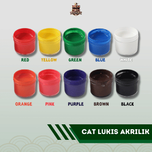 

Cat Lukis Akrilik Untuk Karya Seni Aneka Warna | Tidak Beracun, Tahan Air & Tahan Lama