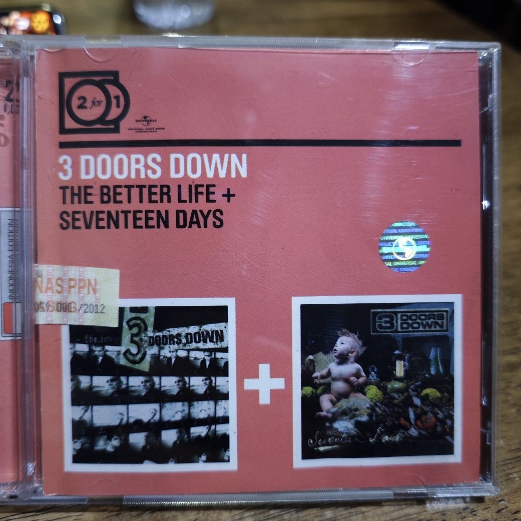 CD econopack 2 CD 1 harga 3 DOORS DOWN, original
