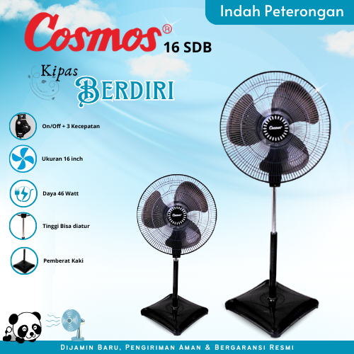 KIPAS ANGIN BERDIRI COSMOS 16 SDB/KIPAS ANGIN BERDIRI 16 INCH/STAND FAN COSMOS 16 INCH /  KIPAS ANGI
