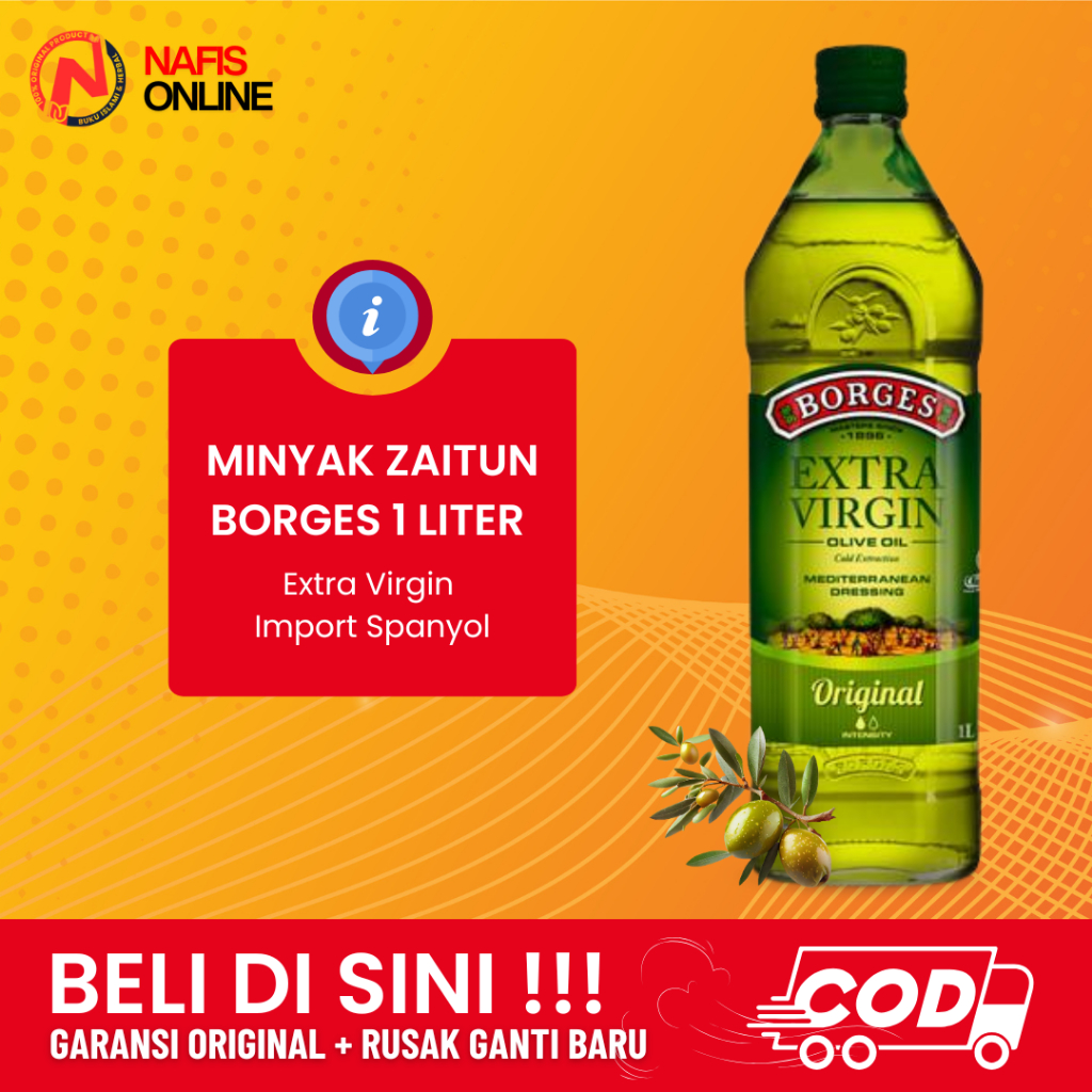 

BORGES Extra Virgin Olive Oil 1 Liter Minyak Zaitun