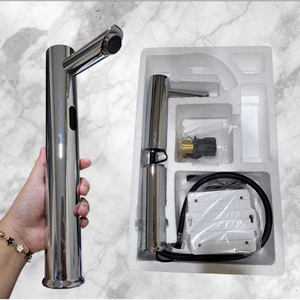 Kran Wastafel Sensor / Kran Wastafel Automatic / Kran Wastafel Otomatis Sensor Keran Air Wastafel