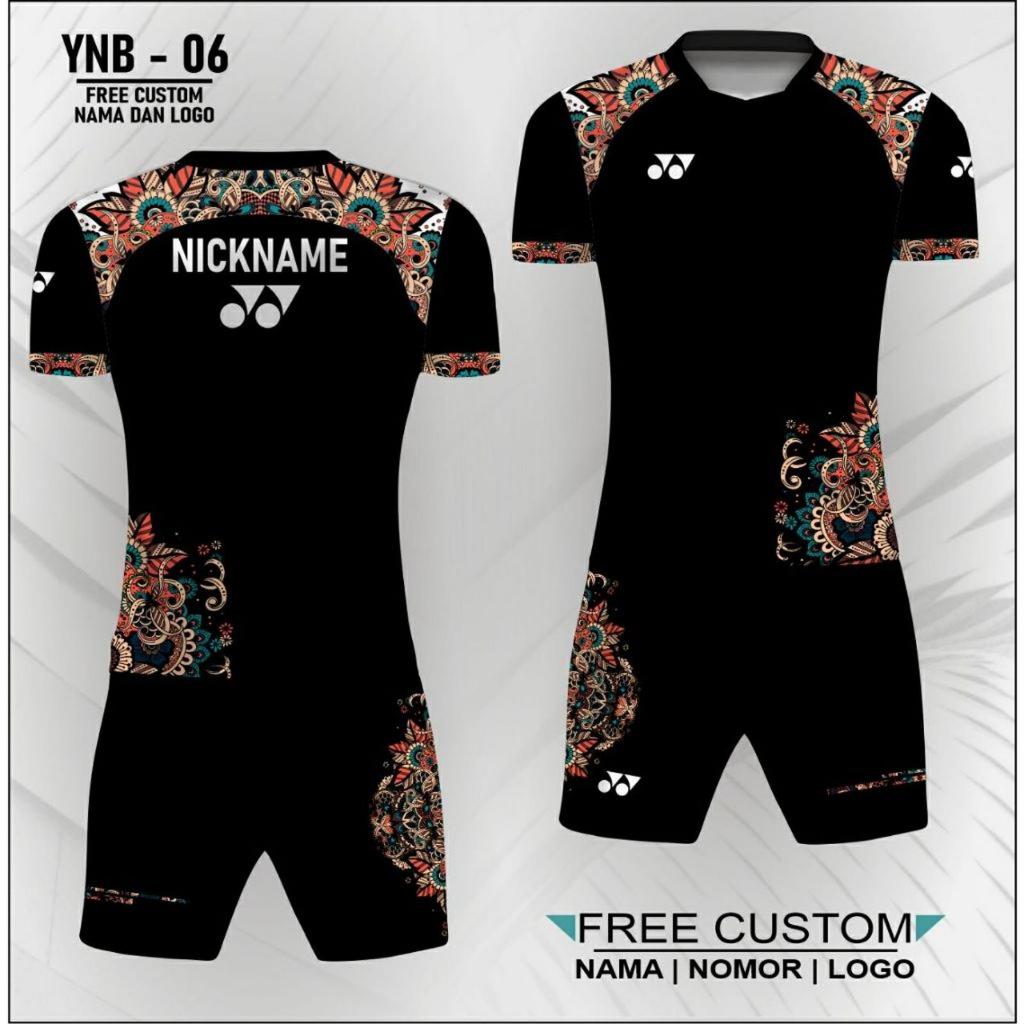Setelan jersey celana badminton baju kaos bulutangkis yonex batik baju olahraga
