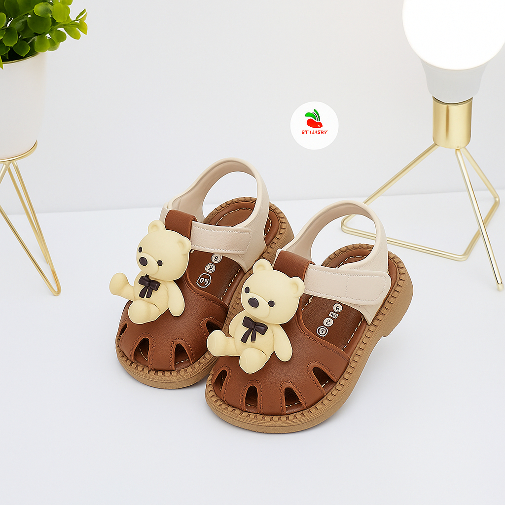 BYCHERRY - ALOHA BEAR Sandal Balita Anak Laki Perempuan Lucu