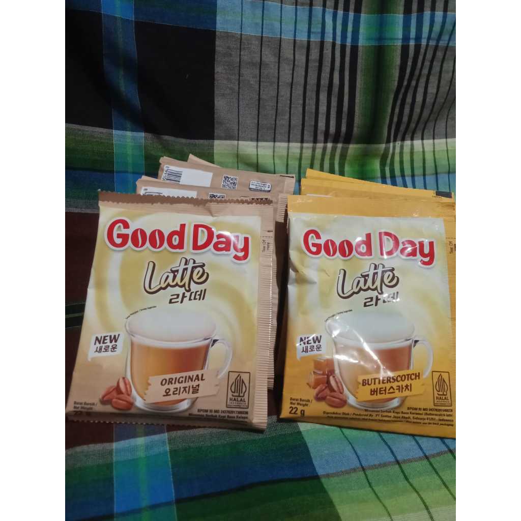

Good Day Latte - Kopi Instan Rasa Original 1 Renceng Isi 10pcs Praktis & Mudah Diseduh Sensasi Rasa Kaya Lembut Creamy