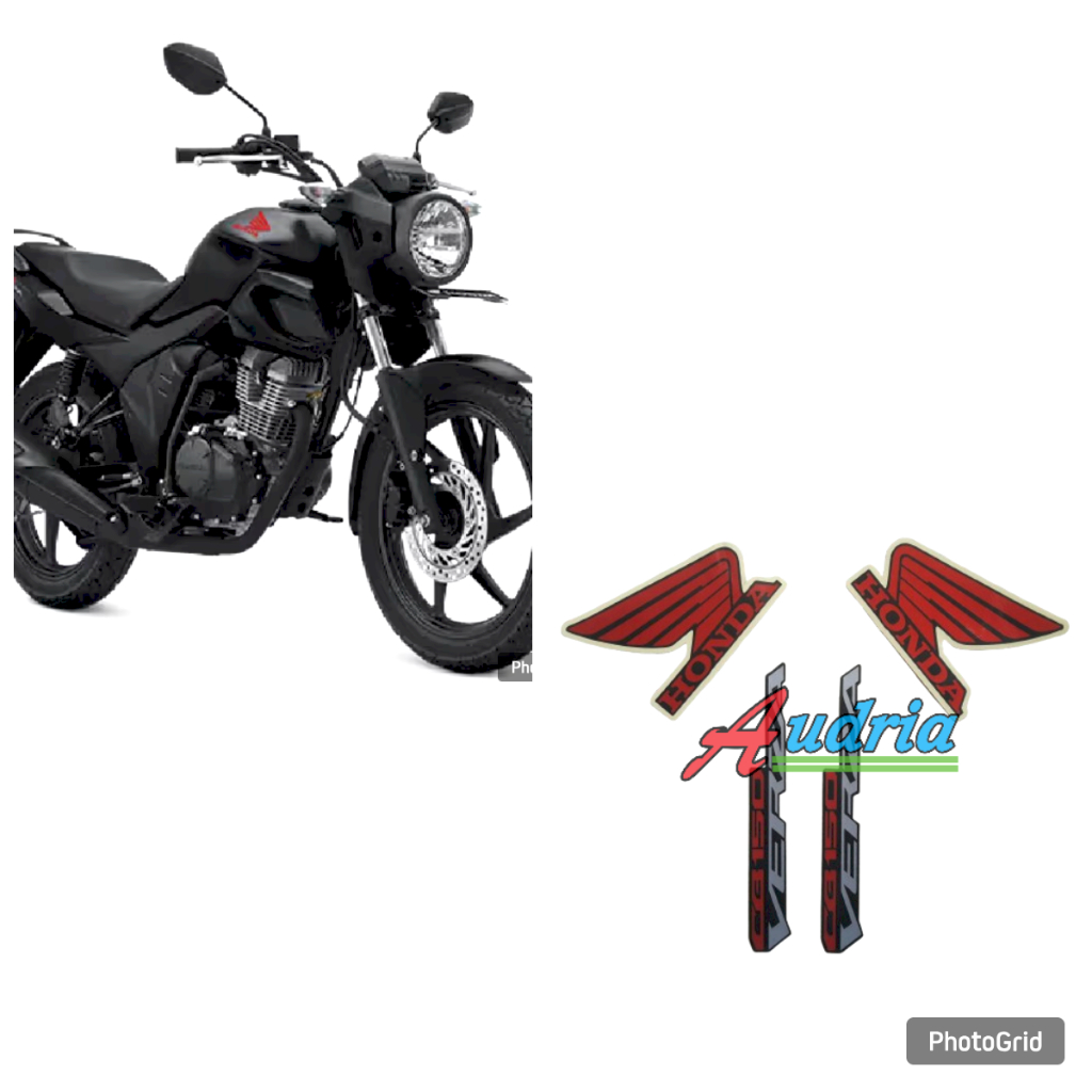 Striping sticker motor honda cb150 verza 2025 cw hitam doff