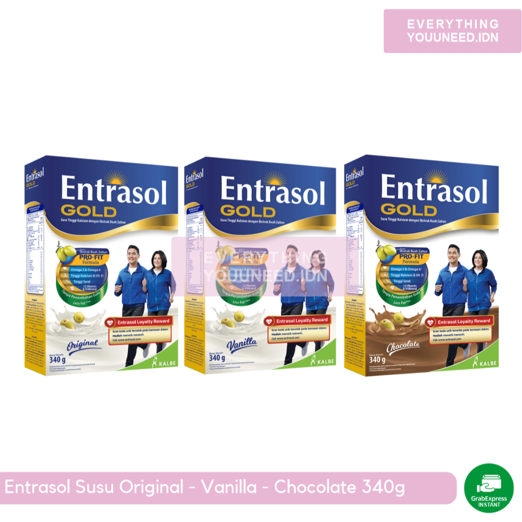 

Entrasol Gold Susu Rasa Original | Vanilla | Chocolate 340gr