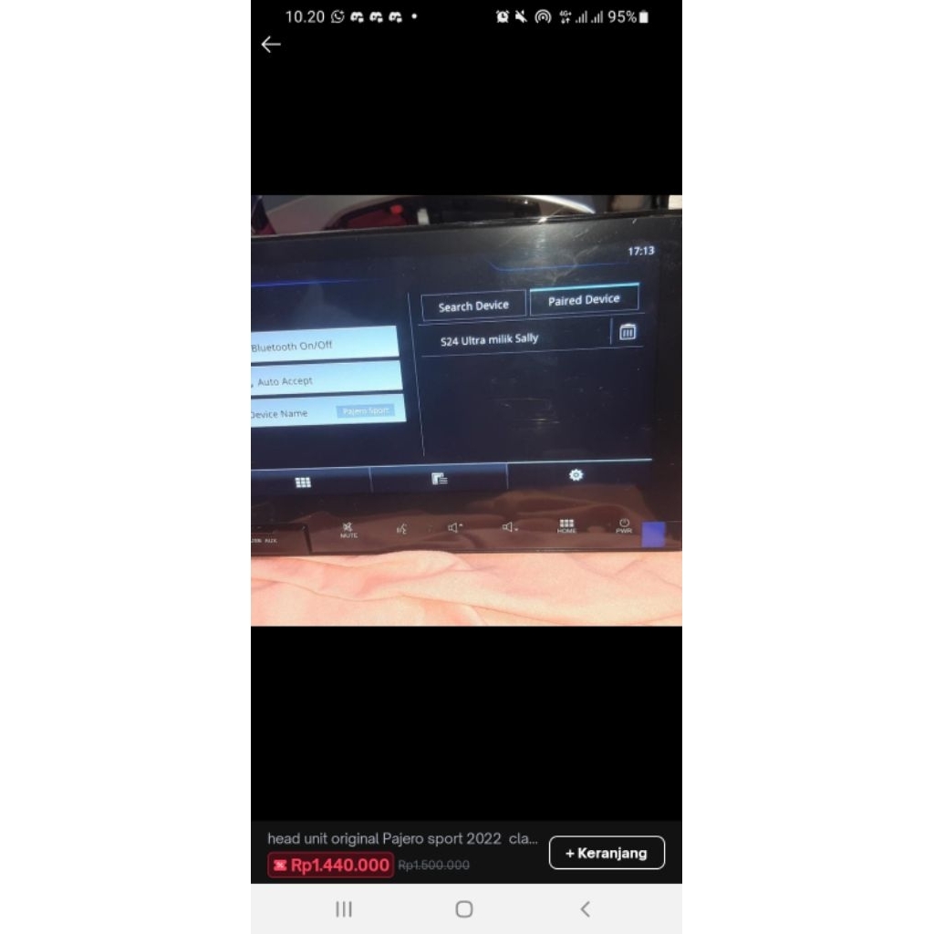 head  unit  original  pajero  2022   clarion