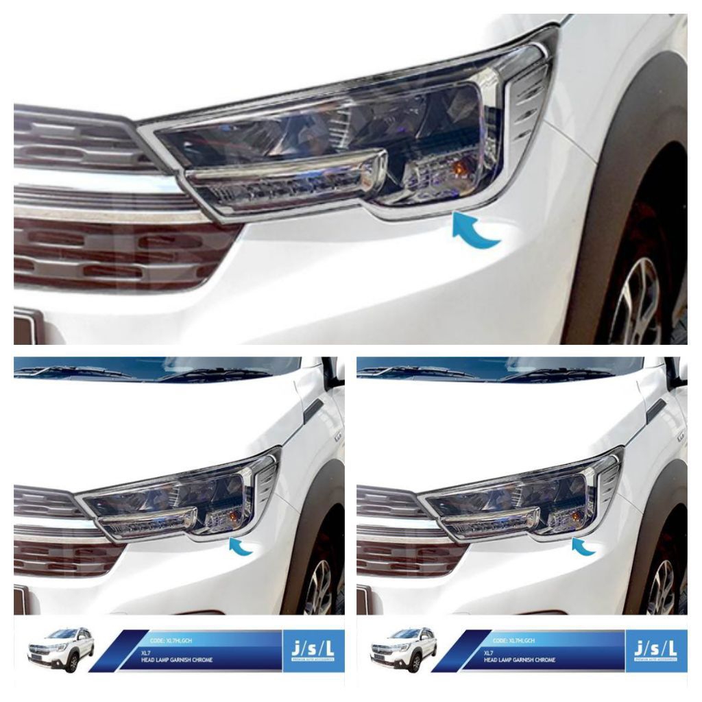 GARNIS LAMPU/COVER LAMPU DEPAN SUZUKI XL7 CHROME ORIGINAL JSL
